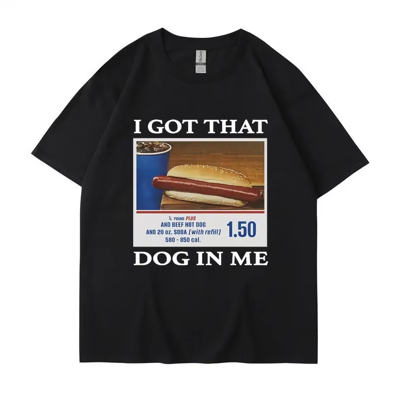 Popular Anime Merchandise - 「私にはその犬が入っている」面白いミームプリントTシャツ メンズ レディース 服 友達へのギフト クリエイティブ