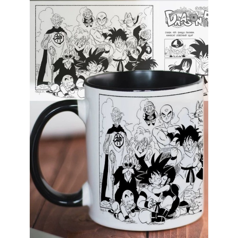 ドラゴンボールの漫画風手描きセラミックマグカップ、2D漫画ス - Anime Merchandise Mugs のレビューと価格